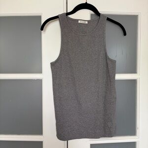 By Malene Birger Amani cotton-blend tank top grey